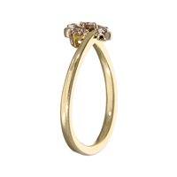 Vicenza - Piazzetta Palladio 2 - Anello Soprana Donna in Oro giallo Diamante 0.08 Ct ANR 5 BRIL - ANR 5 BRIL